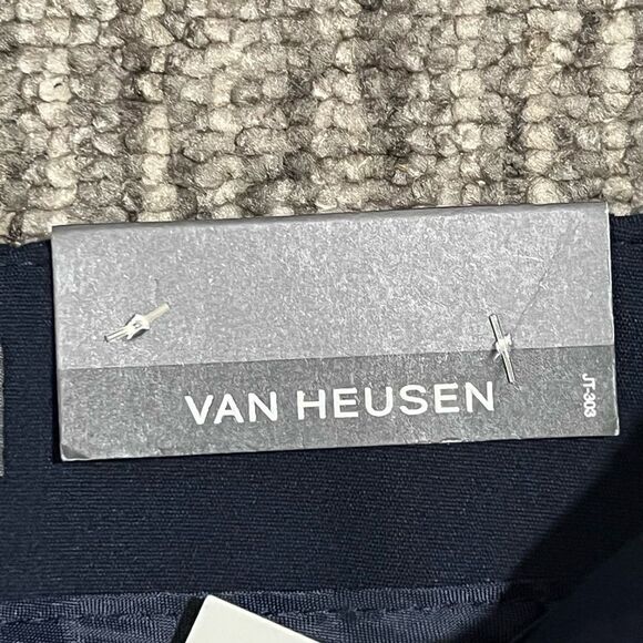 Brand New Van Heusen Women's Size 4 Stretch Navy Blue A‎ Line Skirt $72 - Picture 3 of 10
